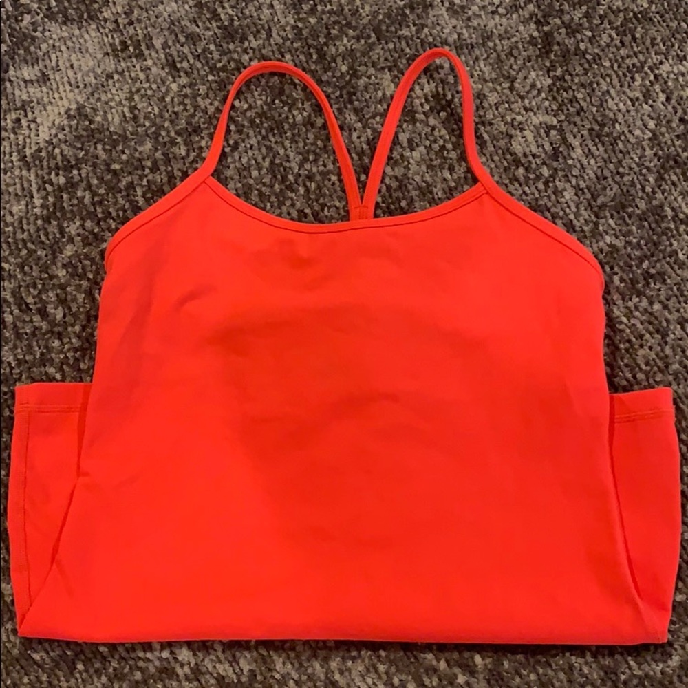 hot pink power y lululemon tank size 8
